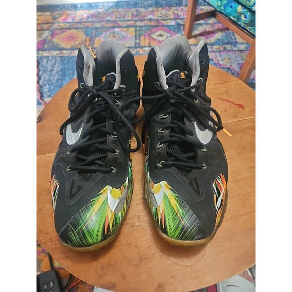 Nike Other - Nike LeBron 11 “Everglades” Size 11 Black And Multi-colored Good Used Condition
